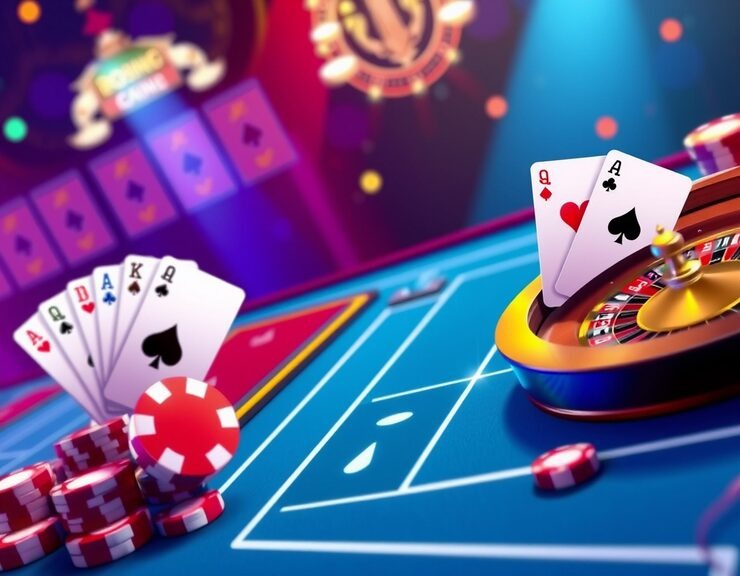 Live casino table with professional dealers and multi-camera view
